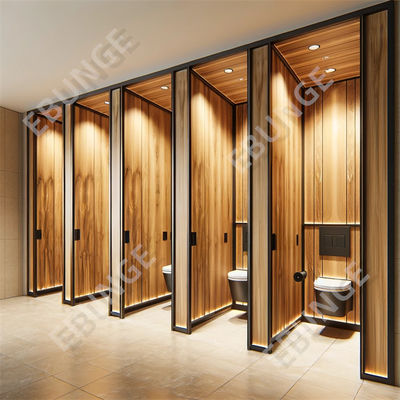 টয়লেট বিভাজক সমর্থন কাস্টমাইজড বাণিজ্যিক বাথরুম পার্টিশন টেকসই স্ক্র্যাচ এবং প্রভাব প্রতিরোধী টয়লেট পার্টিশন প্রাচীর